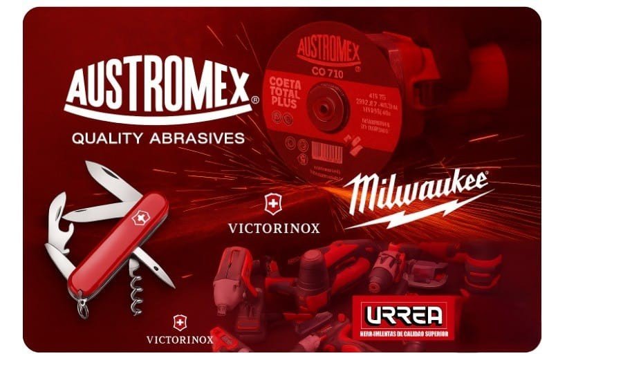 Productos de las marcas Austromex, Milwaukee, Victorinox y URREA que distribuye JAAC